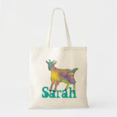 Tote Bag Sarah Starburst Chèvre Colorée Mignonne Animal Art (Devant)