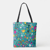 Tote Bag sarcelle d'hiver de motif de bande dessinée (Dos)
