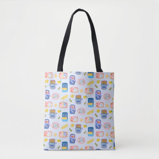 Tote Bag Sardines and Lemons (Devant)