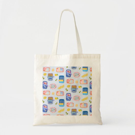 Tote Bag Sardines et citrons (Devant)