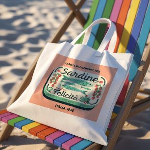 Tote Bag Sardines vintages, Histoires de voyages italiennes