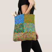 Tote Bag sari d'art abstrait comme patchwork (De près)