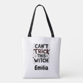 Tote Bag Sassy Can't Trick This Witch Halloween Nom (Dos)
