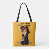 Tote Bag Sassy Witch Halloween Design (Dos)