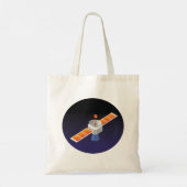Tote Bag Satellite dans l'espace (Dos)
