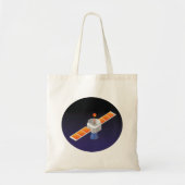 Tote Bag Satellite dans l'espace (Devant)
