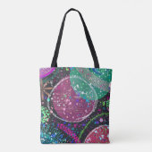 Tote Bag Saturn’s Rings: Maximalist Abstract Art (Dos)