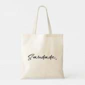 Tote Bag Saudade Noir (Dos)