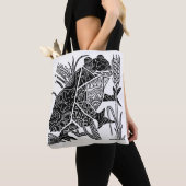Tote Bag Saumon grenouille abstrait (De près)