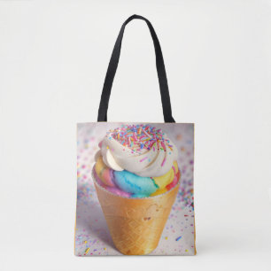 Tote Bag Saupoudrer de cônes de crème glacée