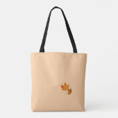 Tote Bag Saut de feuille de Corgi (Dos)