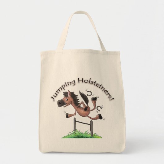 Tote Bag Sauter les Holsteiners ! (Devant)