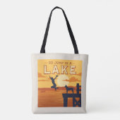 Tote Bag Sauter Sur Un Lac (Dos)