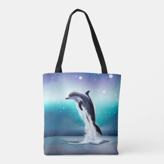 Tote Bag Sauts de dauphins dans l'océan (Dos)