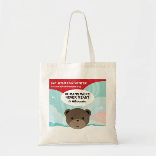 Tote Bag Sauvage pour l'hiver (Devant)