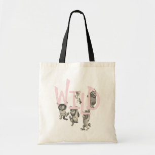Tote Bag SAUVAGE   Wild Things et Max - Rose