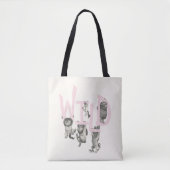 Tote Bag SAUVAGE | Wild Things et Max - Rose (Devant)