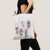 Tote Bag SAUVAGE | Wild Things et Max - Rose (De près)