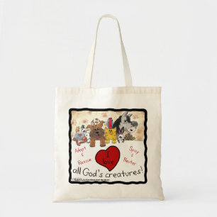 Tote Bag Sauvetage animal-J’aime toutes les créatures de Di