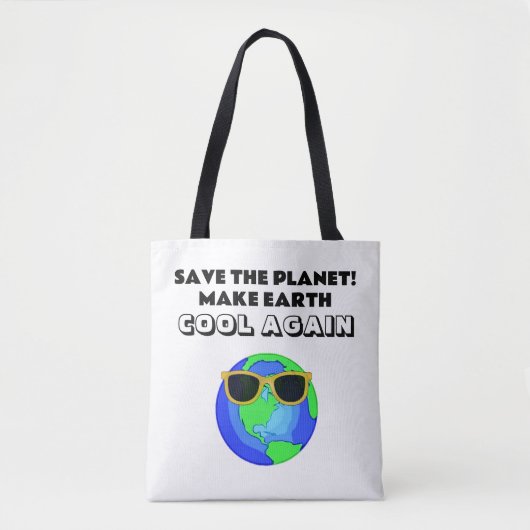 Tote Bag Sauvez la planète (Devant)