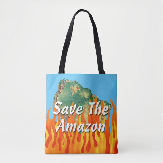 Tote Bag Sauvez l'Amazonie (Devant)