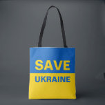 Tote Bag Sauvez le drapeau ukrainien<br><div class="desc">Sauvez le drapeau ukrainien</div>