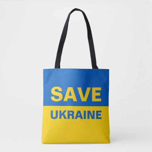 Tote Bag Sauvez le drapeau ukrainien (Devant)