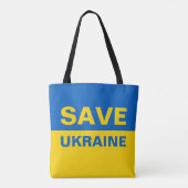 Tote Bag Sauvez le drapeau ukrainien (Dos)