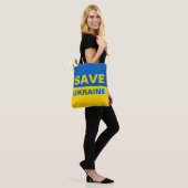 Tote Bag Sauvez le drapeau ukrainien (Sur le modèle)