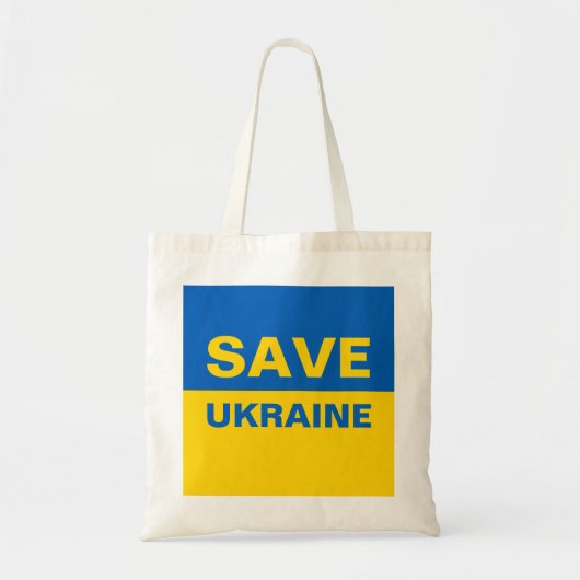 Tote Bag Sauvez le drapeau ukrainien (Devant)