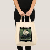 Tote Bag Sauvez le panda géant (Devant (produit))
