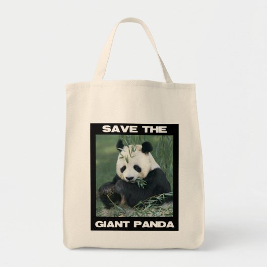 Tote Bag Sauvez le panda géant (Devant)