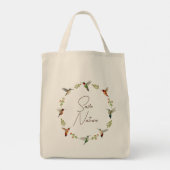 Tote Bag Sauvez les colibris de la nature (Dos)