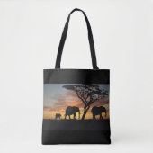 Tote Bag Sauvez les éléphants (Devant)