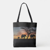 Tote Bag Sauvez les éléphants (Dos)