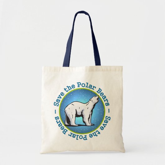 Tote Bag Sauvez les ours blancs (Devant)