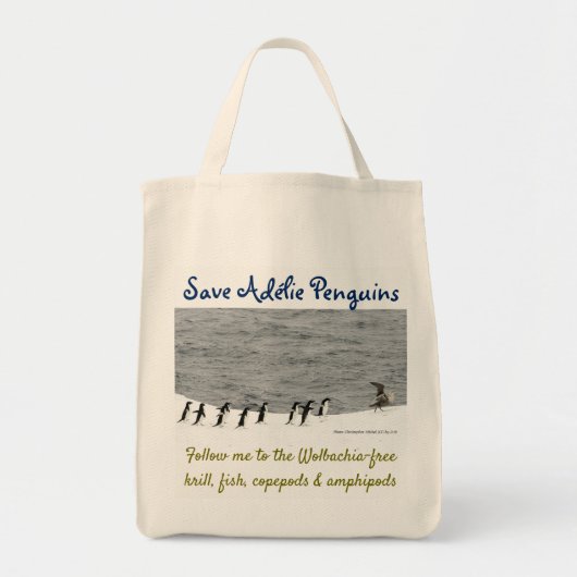 Tote Bag Sauvez les pingouins d'Adélie par RoseWrites (Devant)