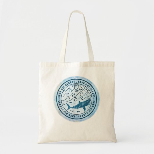 Tote Bag Sauvez nos océans Conservation et Faune Preserva (Devant)