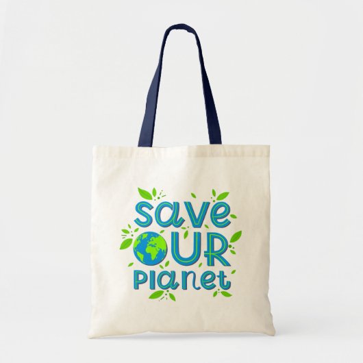 Tote Bag Sauvez notre planète (Devant)