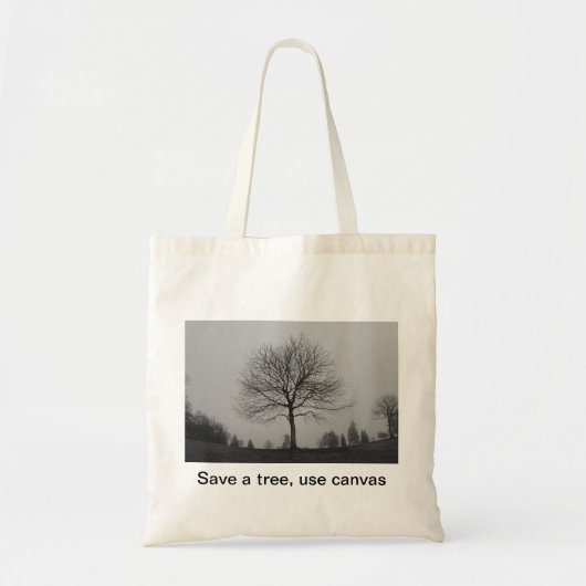 Tote Bag Sauvez un arbre (Devant)