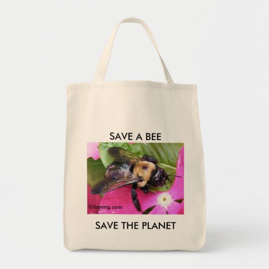 Tote Bag Sauvez une abeille, sauvez la planète (Devant)
