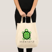 Tote Bag Sauvez une tortue (Devant (produit))