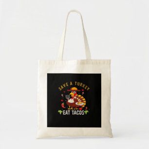 Tote Bag Sauvez Une Turquie Mange Tacos Drôle Mexicain