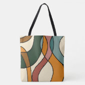 Tote Bag Savane Sérène Douce Abstrait Moderne Terrien (Devant)