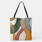 Tote Bag Savane Sérène Douce Abstrait Moderne Terrien (Dos)
