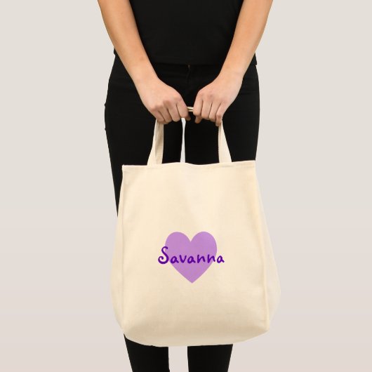 Tote Bag Savanna en violet (Devant (produit))