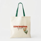 Tote Bag Savannah Squad Peach Bridesmaid Bachelorette Rétro (Devant)