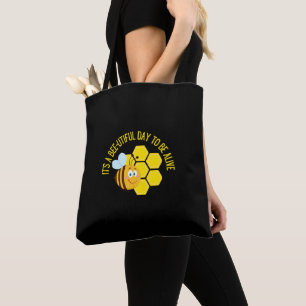 Tote Bag Save the Bees BEE Slogan Quotes Awareness Toxits