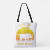 Tote Bag Save the Chubby Unicorns (Dos)
