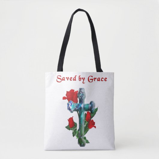 Tote Bag Saved by Grace (Devant)